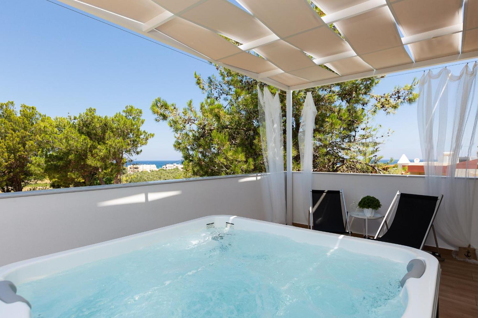 Nisos Villa, Pool & Heated Spawhirlpool, Walking To Beach, By Thinkvilla Sfáka 外观 照片