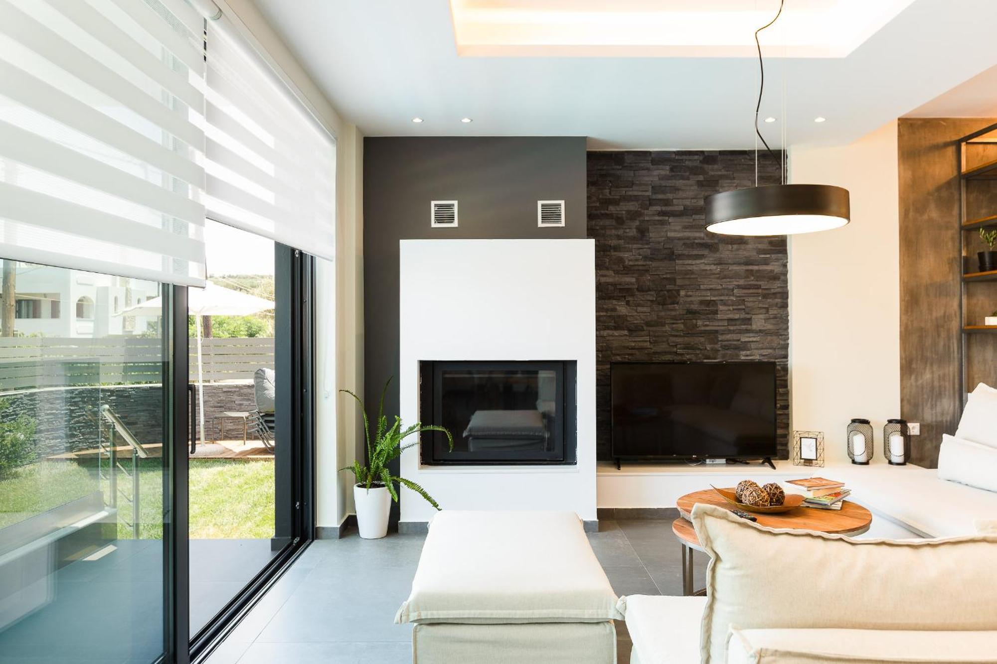 Nisos Villa, Pool & Heated Spawhirlpool, Walking To Beach, By Thinkvilla Sfáka 外观 照片