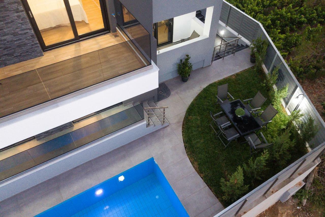 Nisos Villa, Pool & Heated Spawhirlpool, Walking To Beach, By Thinkvilla Sfáka 外观 照片