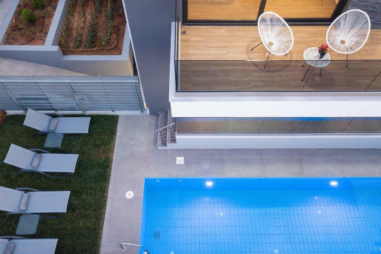 Nisos Villa, Pool & Heated Spawhirlpool, Walking To Beach, By Thinkvilla Sfáka 外观 照片