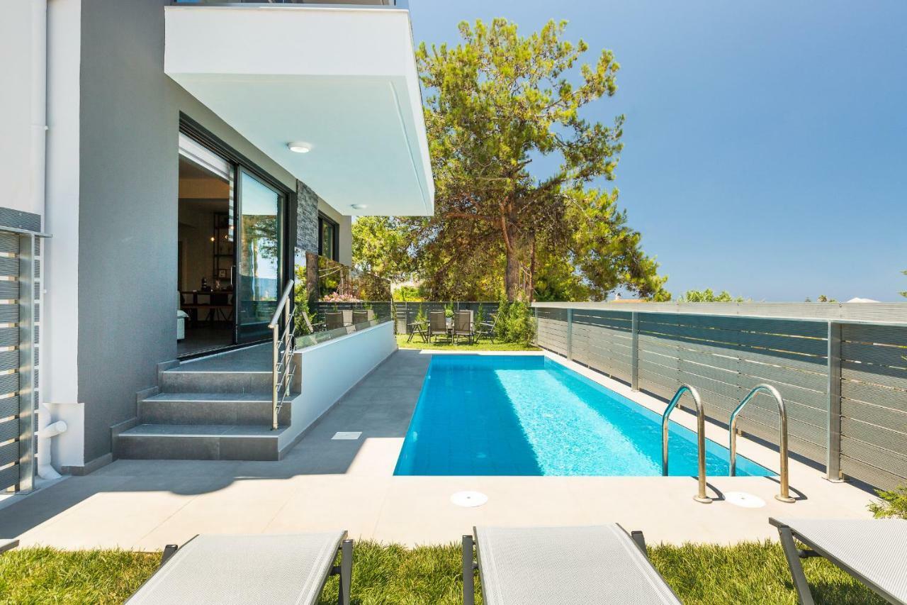 Nisos Villa, Pool & Heated Spawhirlpool, Walking To Beach, By Thinkvilla Sfáka 外观 照片